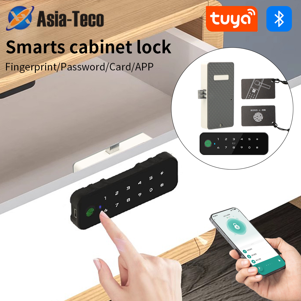 Woodworking Veneer - Tuya Bluetooth Smart Armadietto in legno