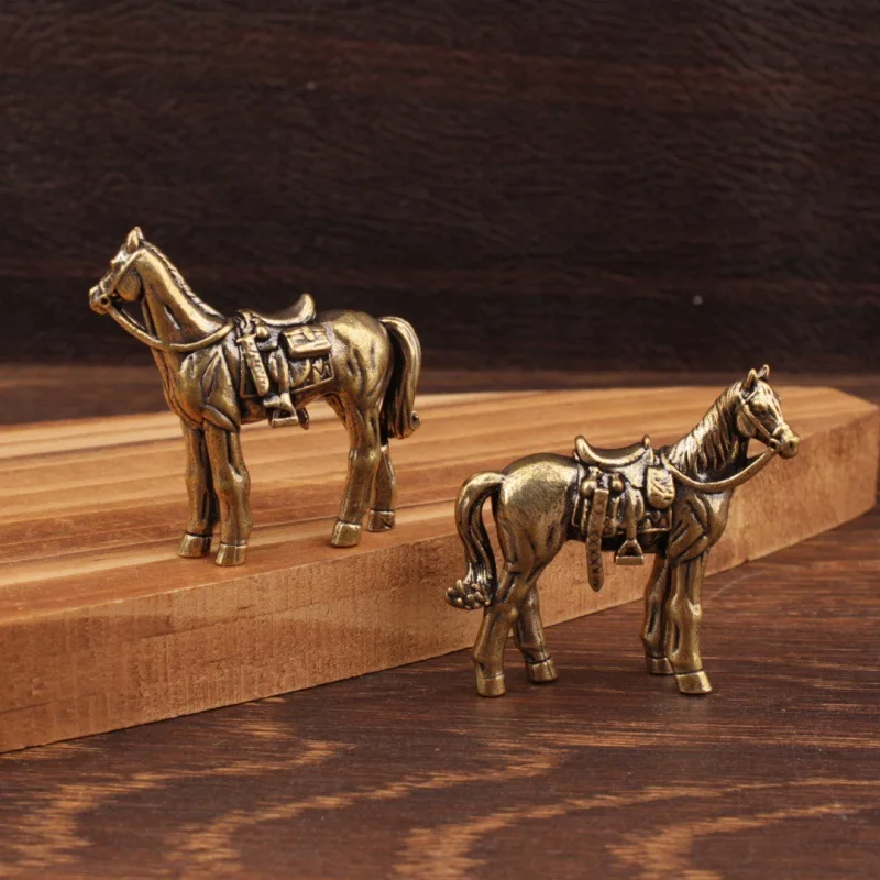 Woodworking Horse - Statuetta di Cavallo in Ottone, Ornamento