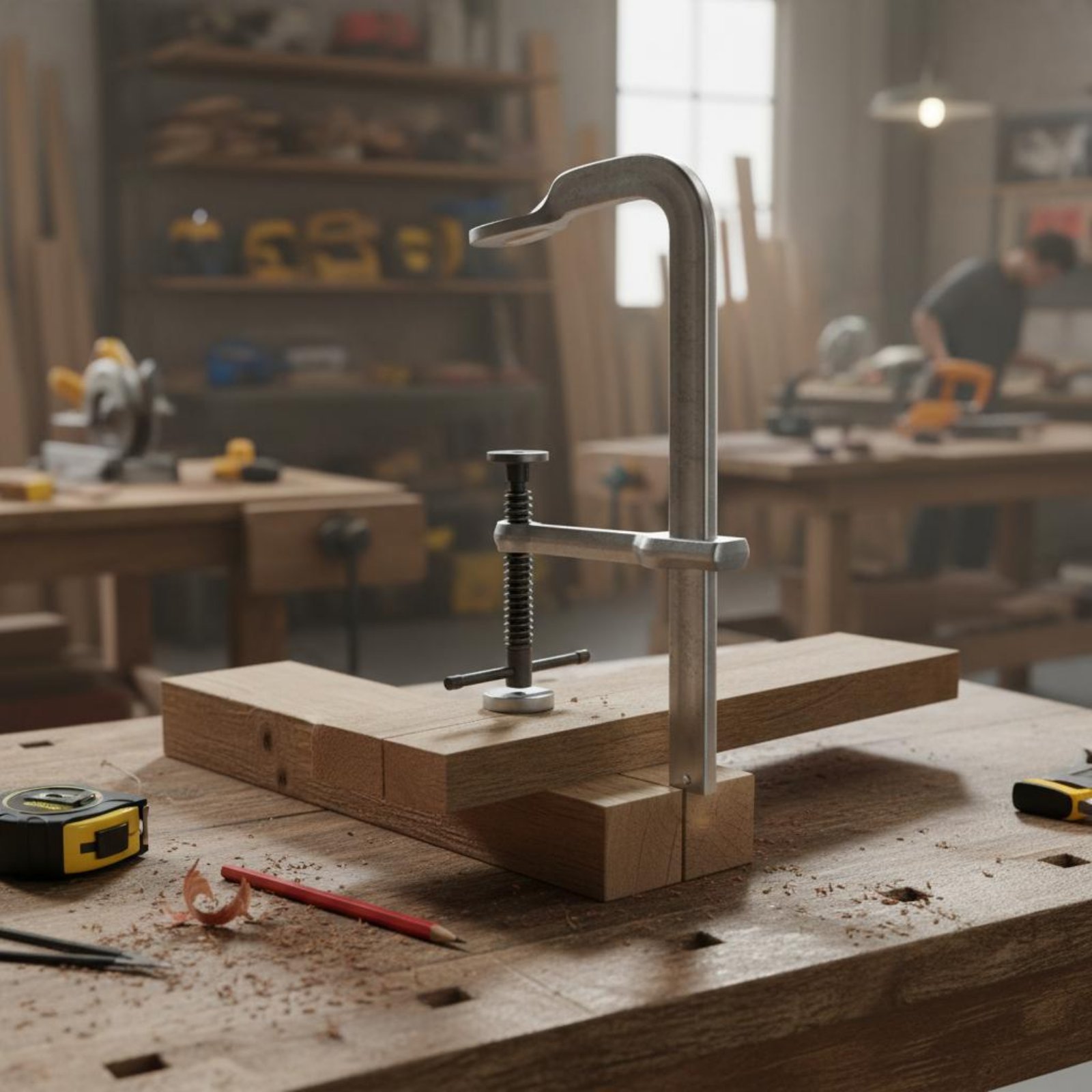 Woodworking Workshop Design - Morsetto a F per impieghi gravosi,