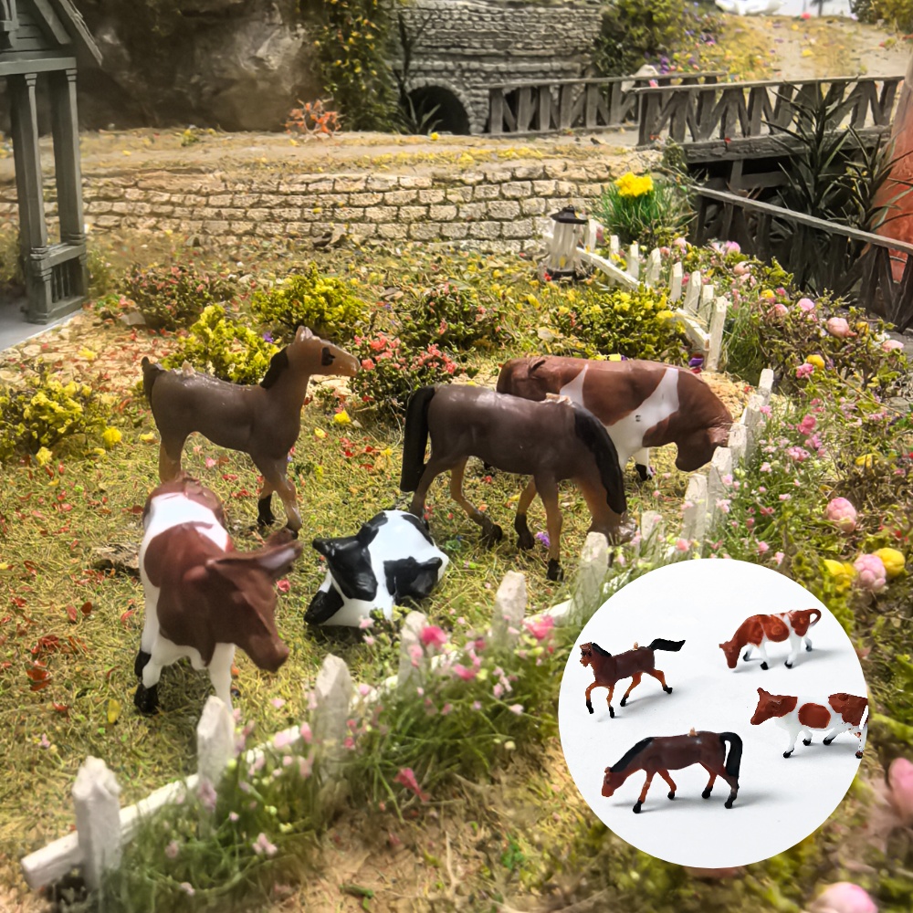 Woodworking Horse - Figurine in Scala HO di Animali