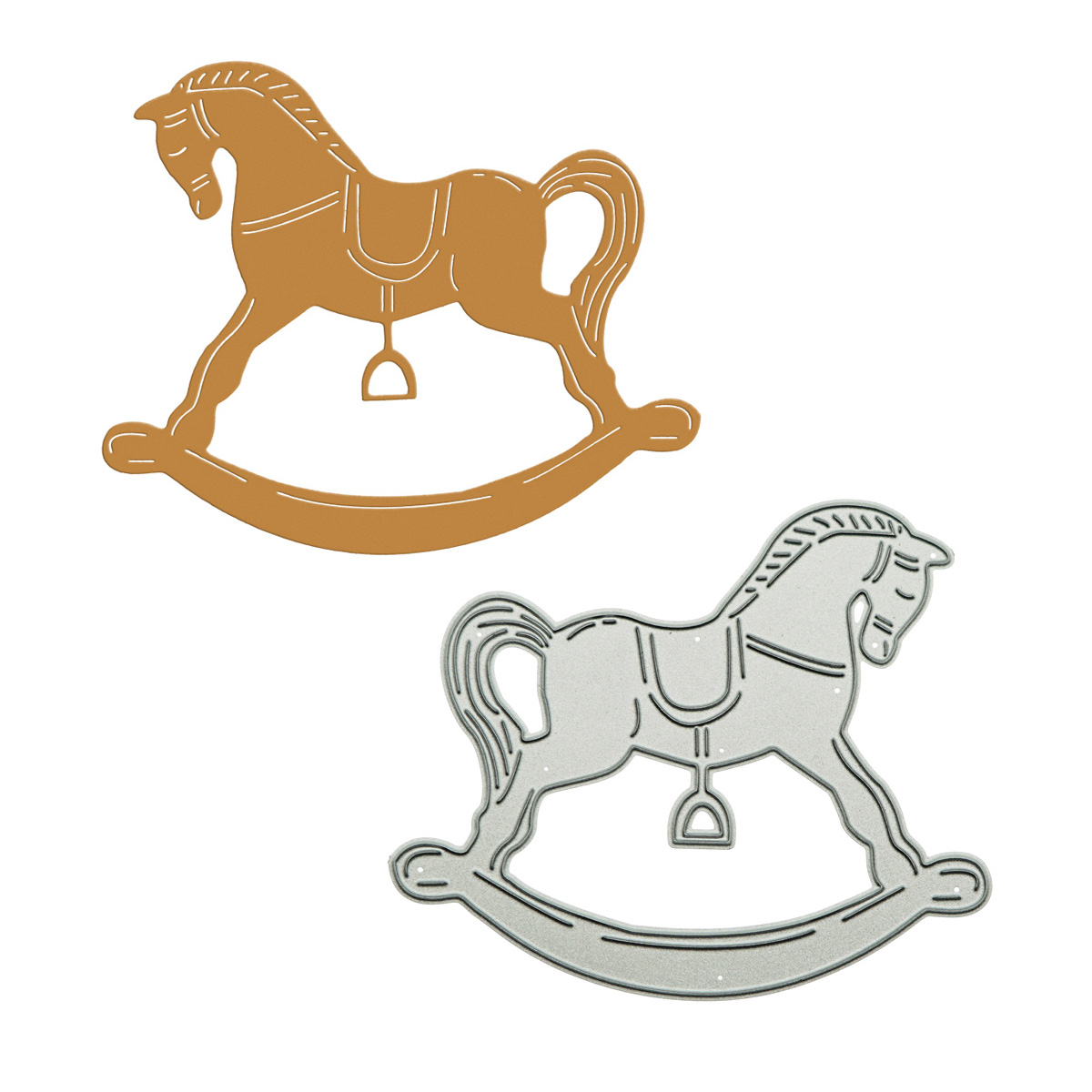 Woodworking Horse - Fustelle in metallo Scrapbooking Stencil per