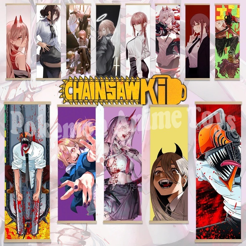Woodworking Tv - Chainsaw Man Anime Poster con cornice