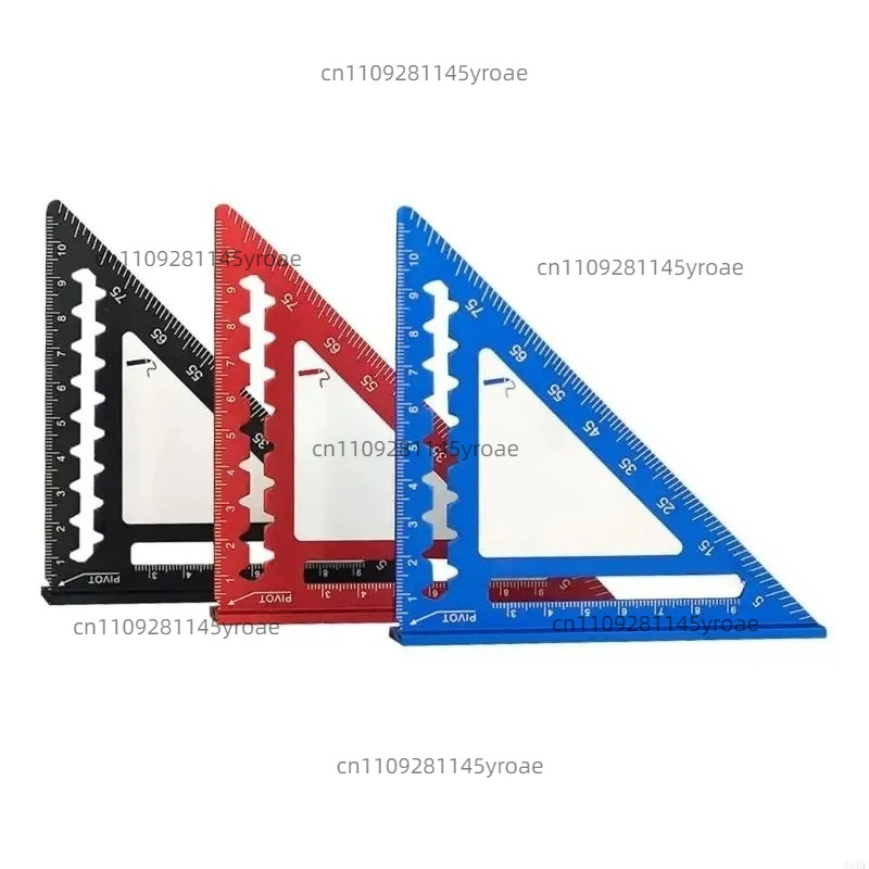 Woodworking Tools - Righello Triangolare in Alluminio da 4