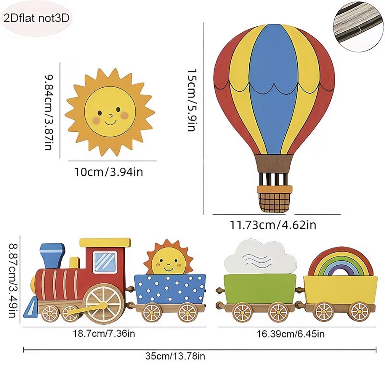 Set di 6 decorazioni da parete - Woodworking Veneer recensione e prezzo