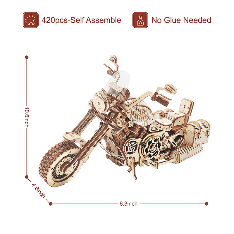 Puzzle 3D Moto Robotime, Gioco - Woodworking Kits For Kids recensione e prezzo