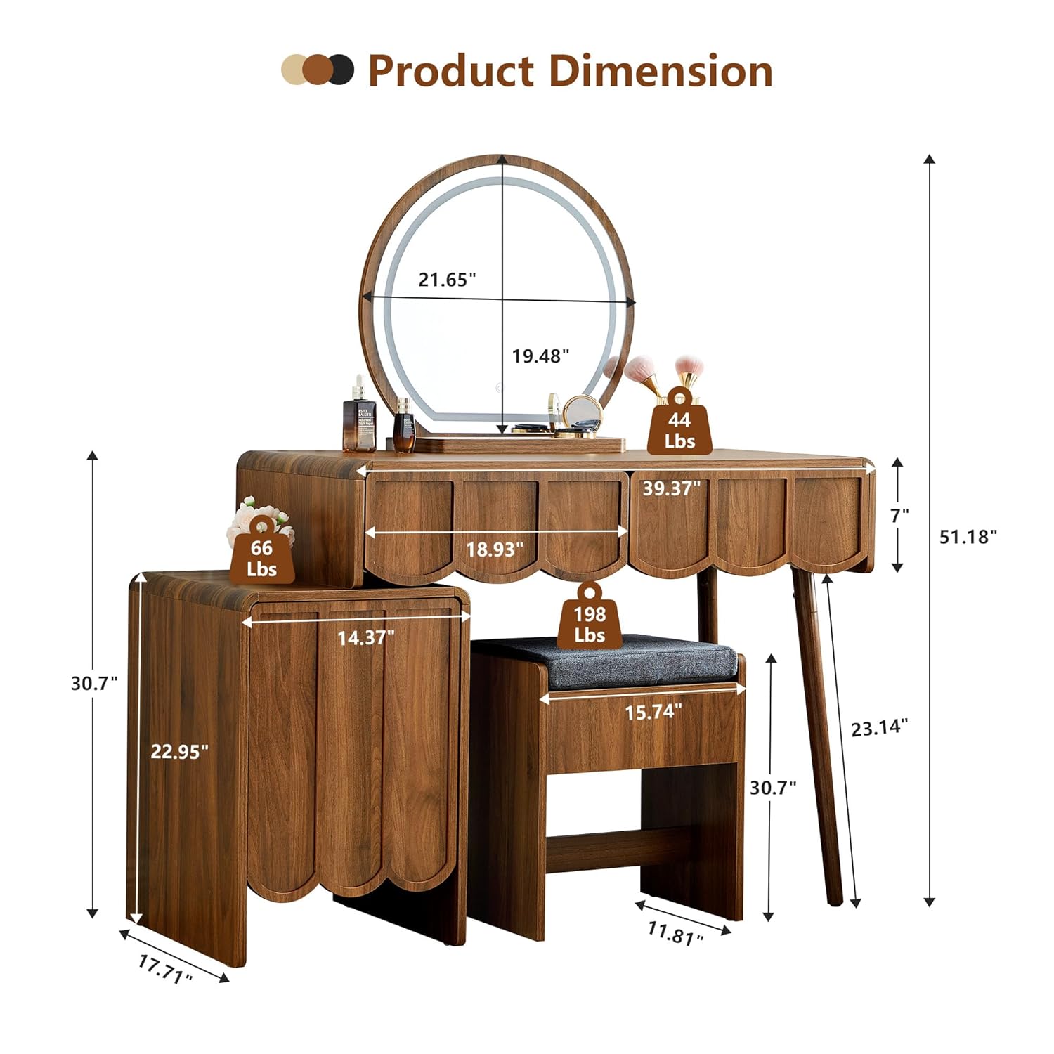 Toeletta con Specchio e Luci,  - Woodworking Boards recensione e prezzo