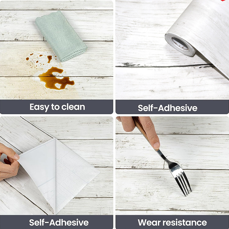Avorio bianco retro imitazione - Woodworking Wallpaper recensione e prezzo