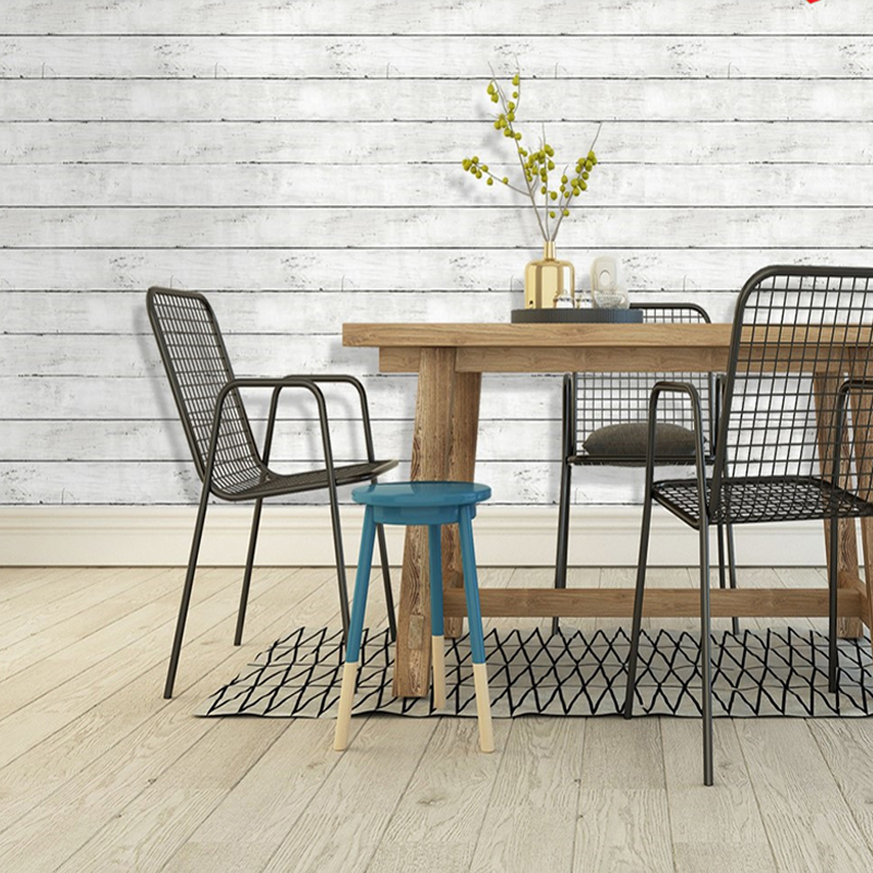 Avorio bianco retro imitazione - Woodworking Wallpaper recensione e prezzo