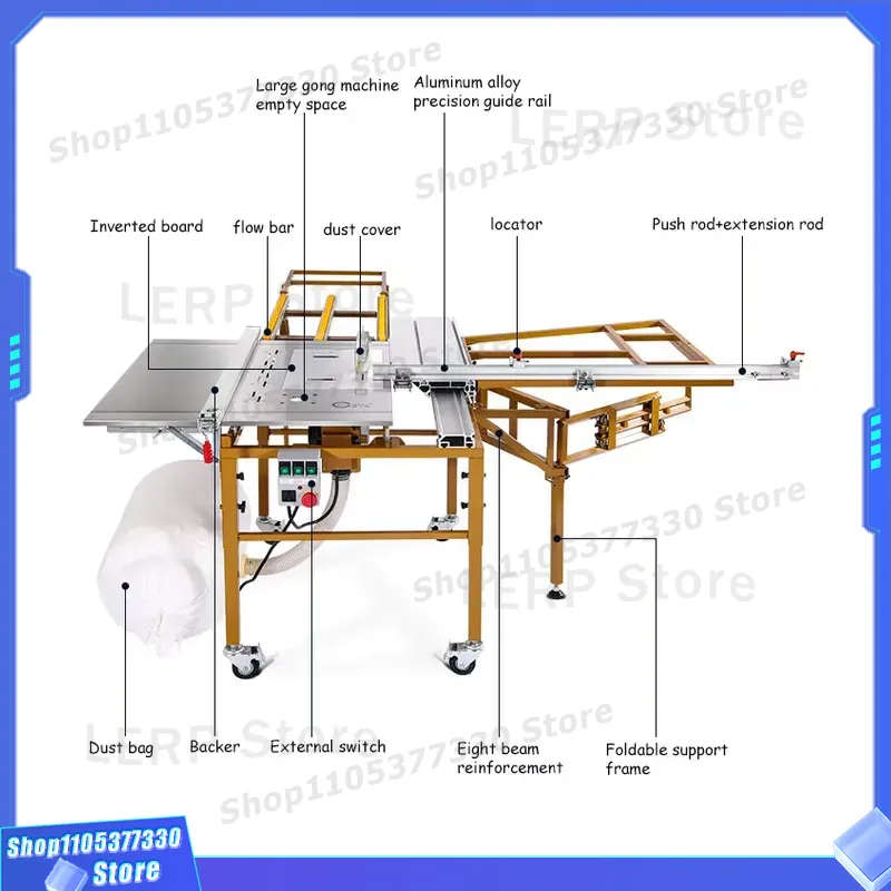 Sega da Tavolo Scorrevole Port - Woodworking Workshop Design recensione e prezzo